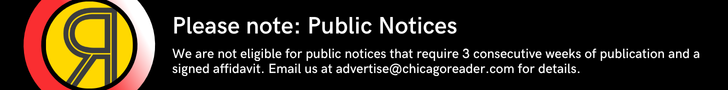 Public notice disclaimer
